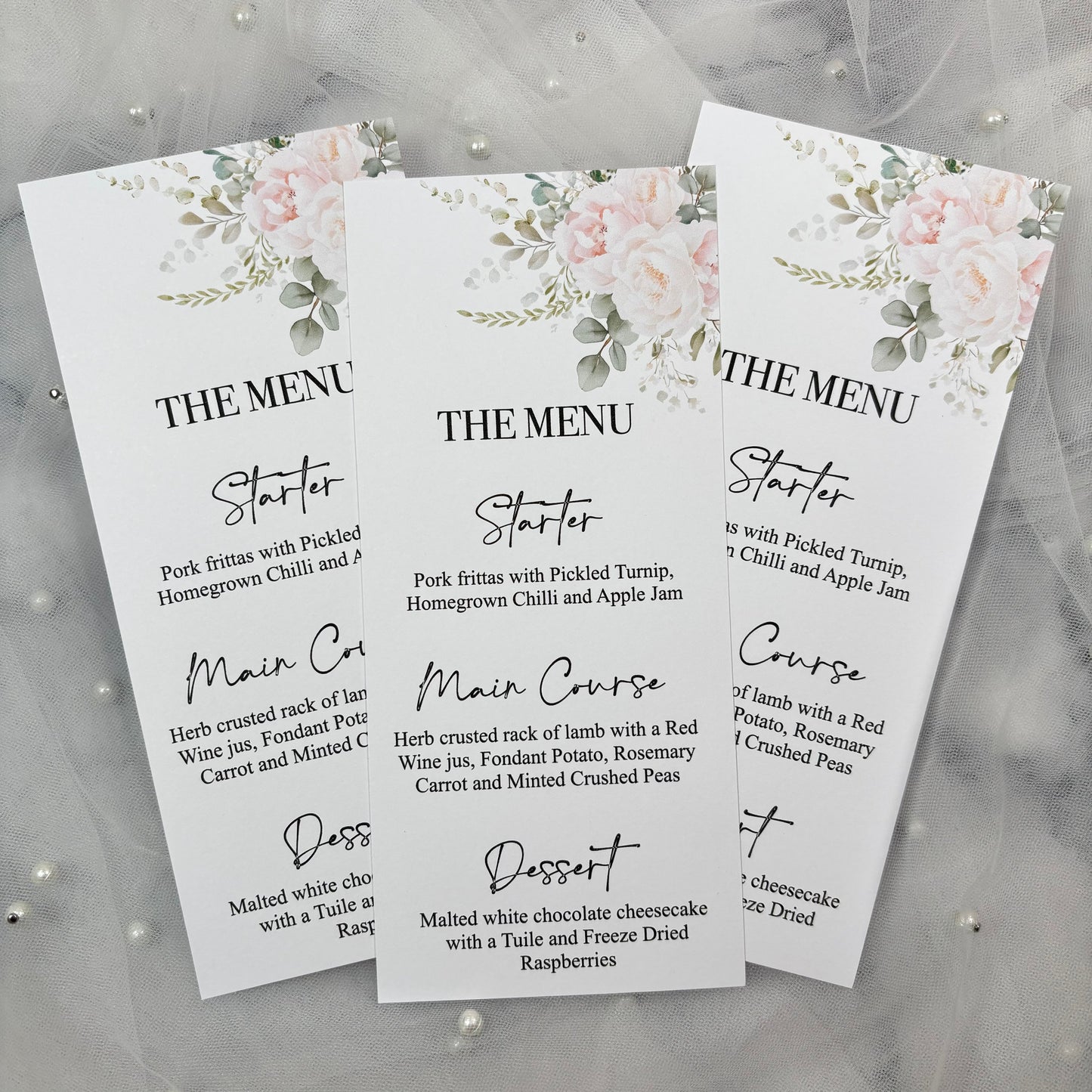 The Floral Detail Menu
