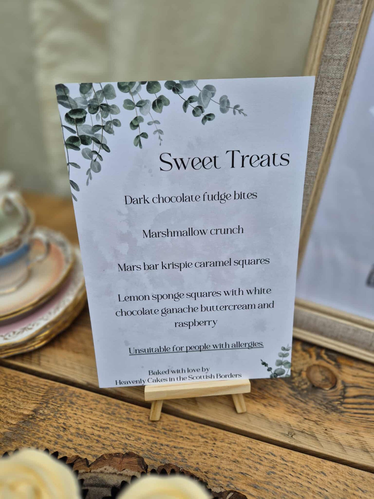 Printed Cake Signs