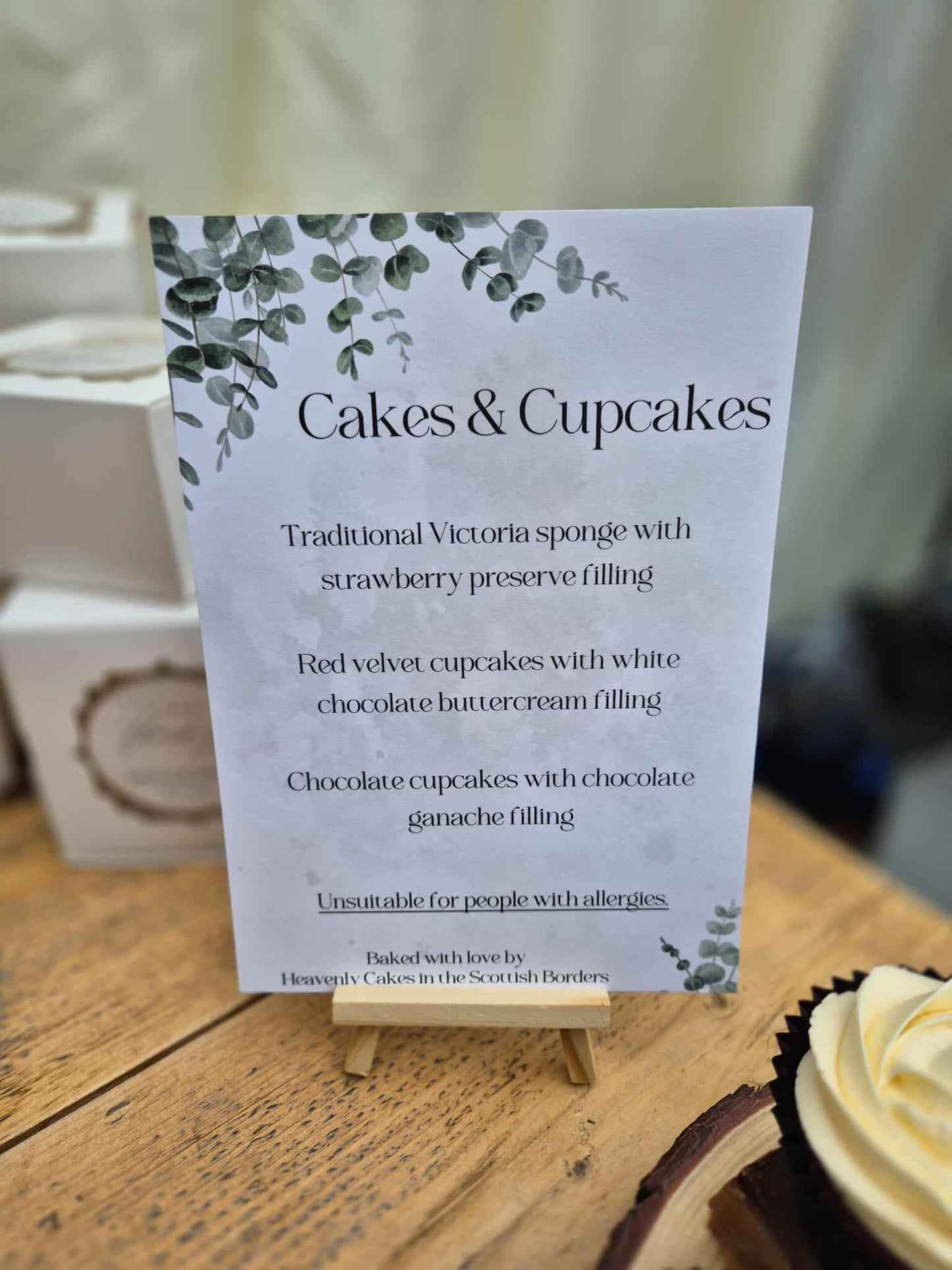 Printed Cake Signs