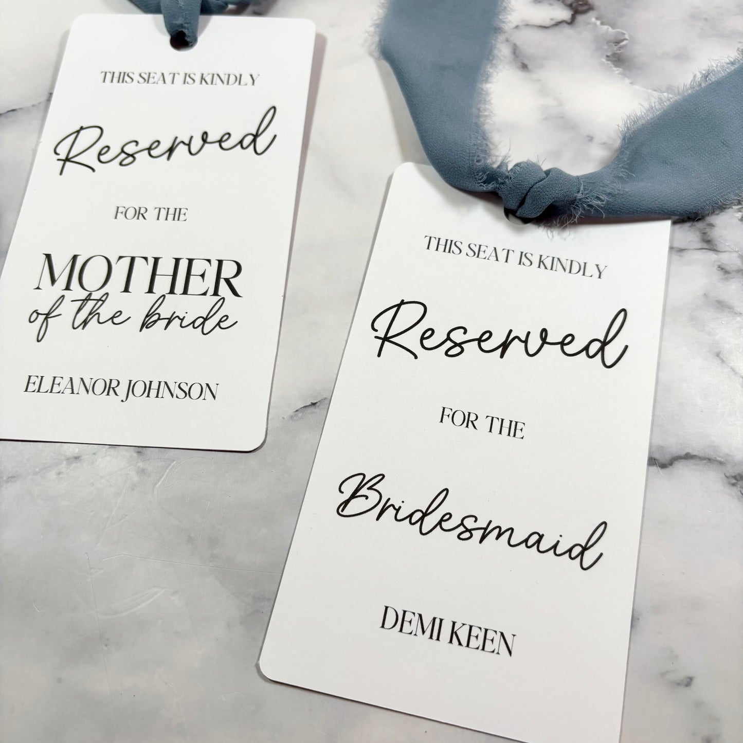 The Graceful Reserved Seat Tag