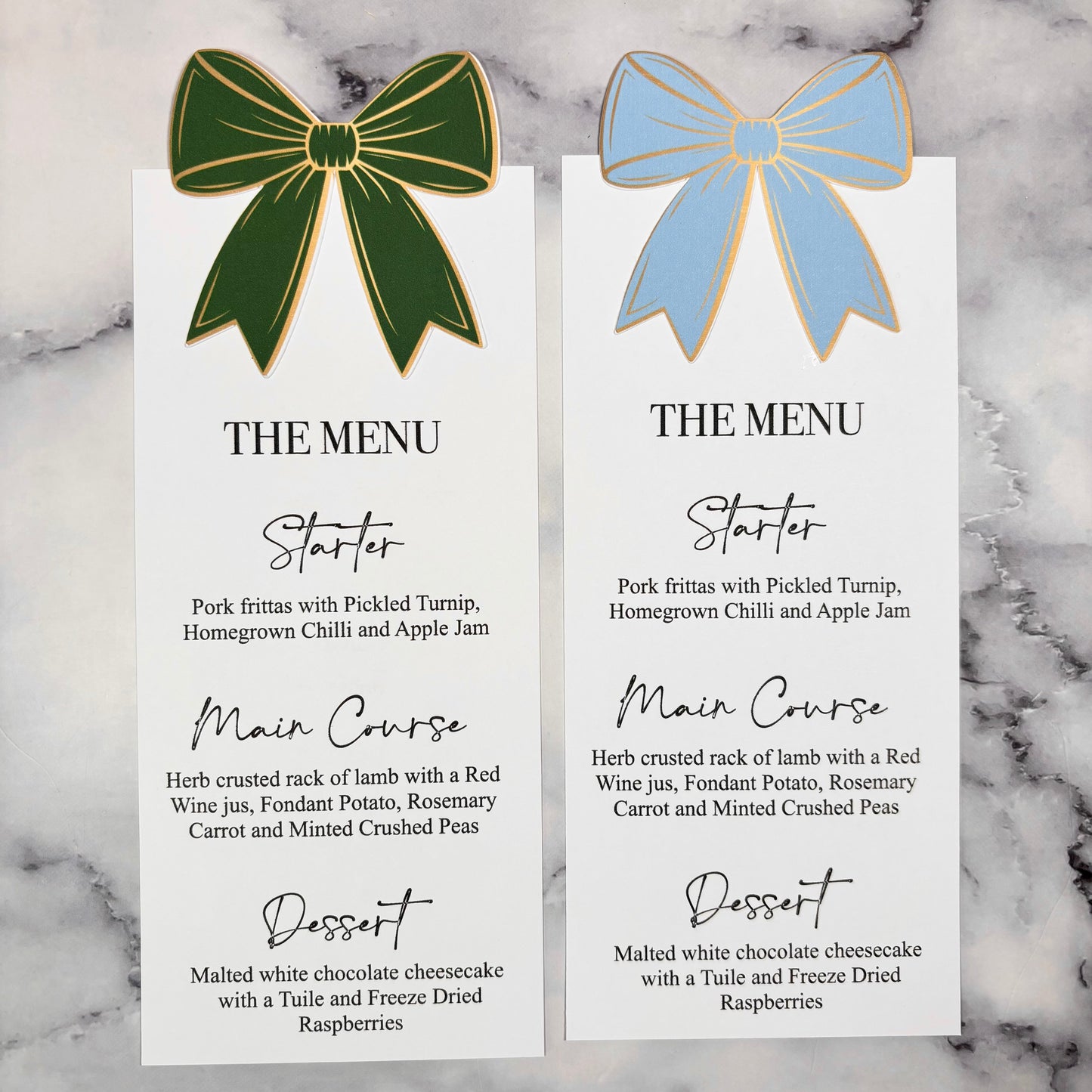 The Statement Bow Menu