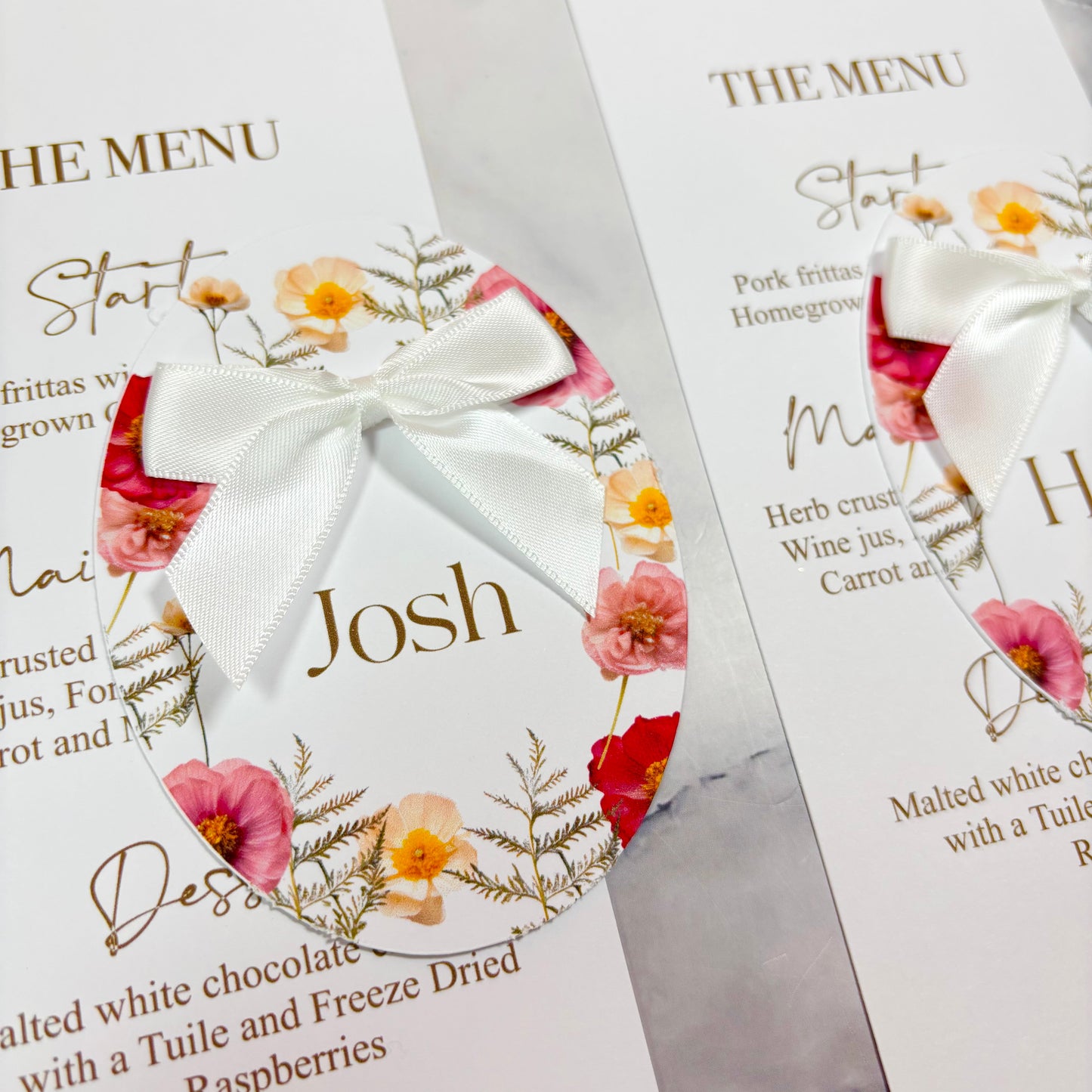 The Elegant Bloom Name Card