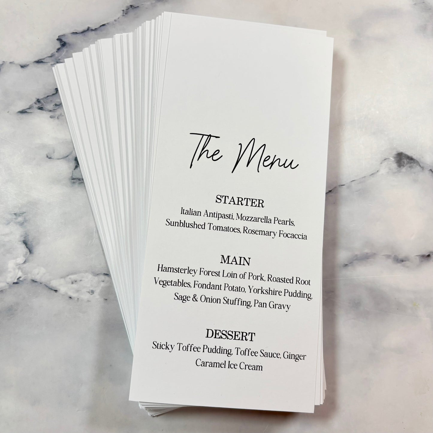 The Classic Menu