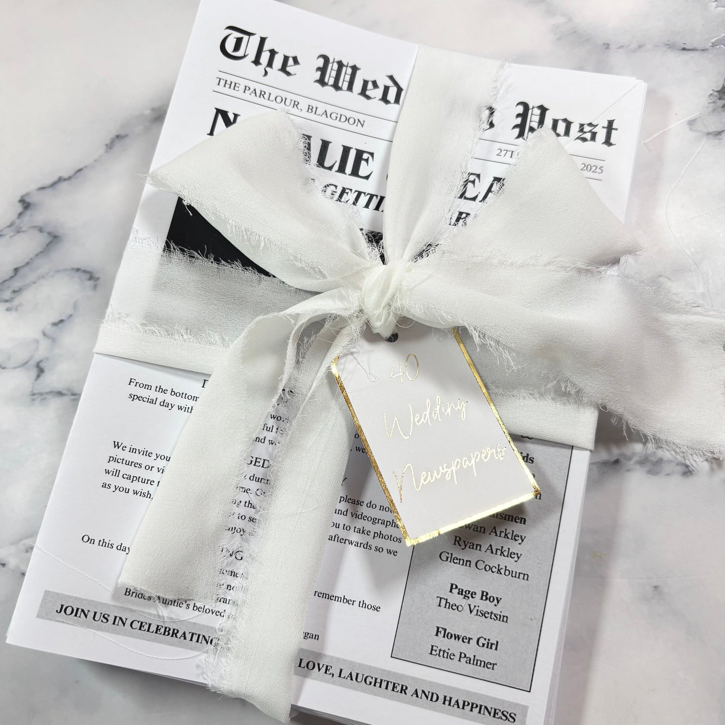 Wedding Newspaper
