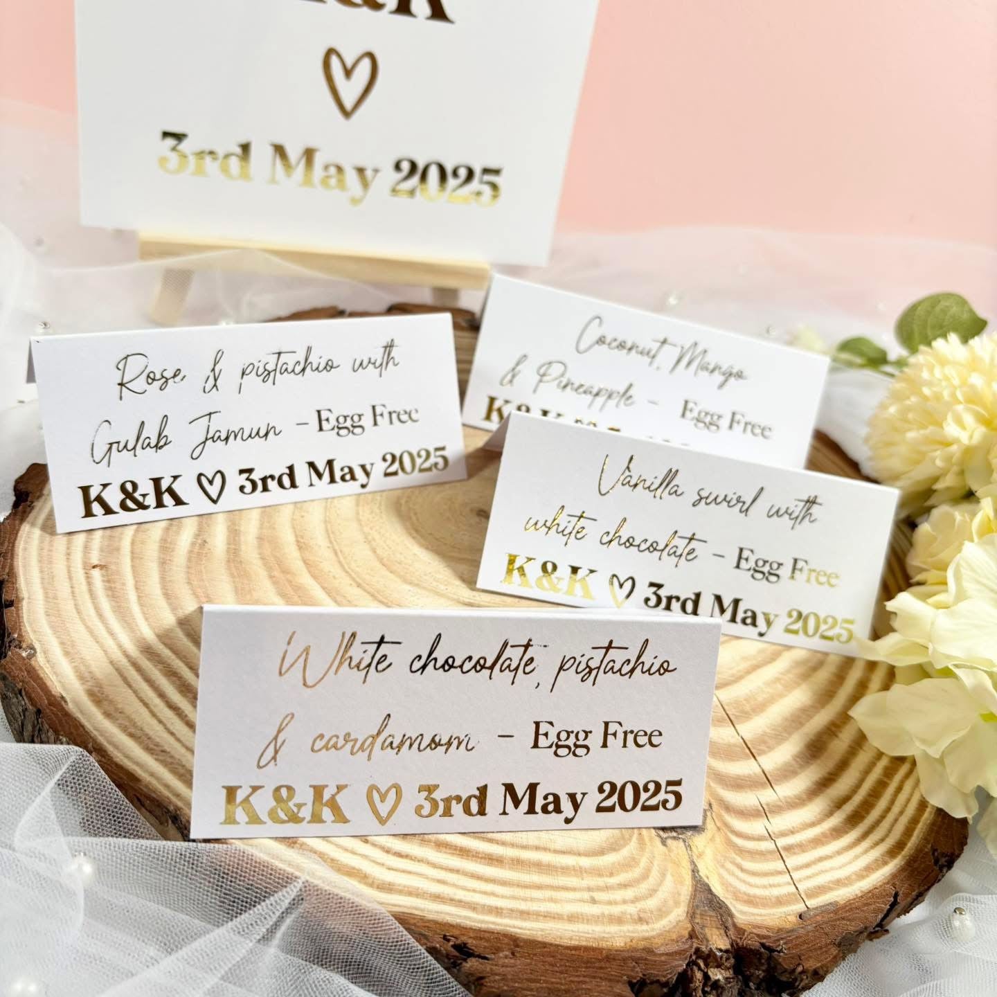 Foiled Cake Signs