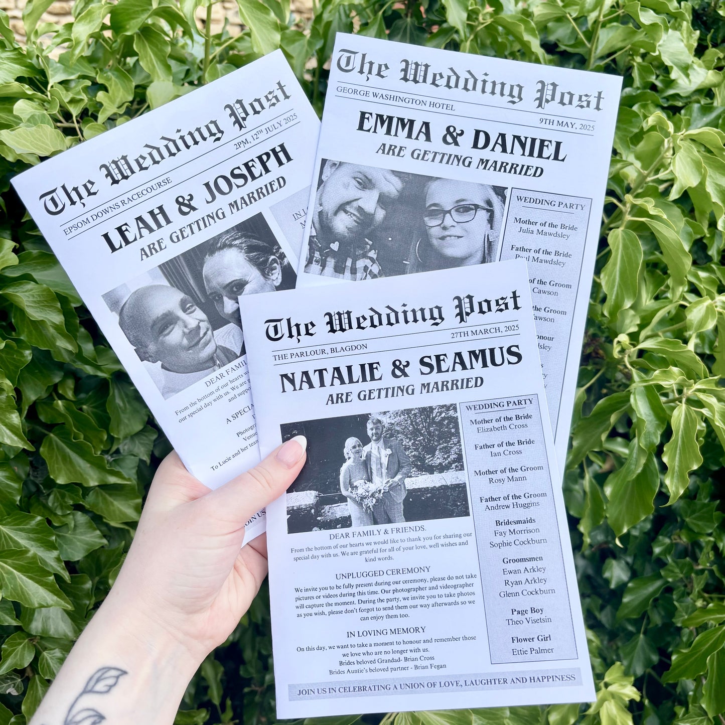 Wedding Newspaper