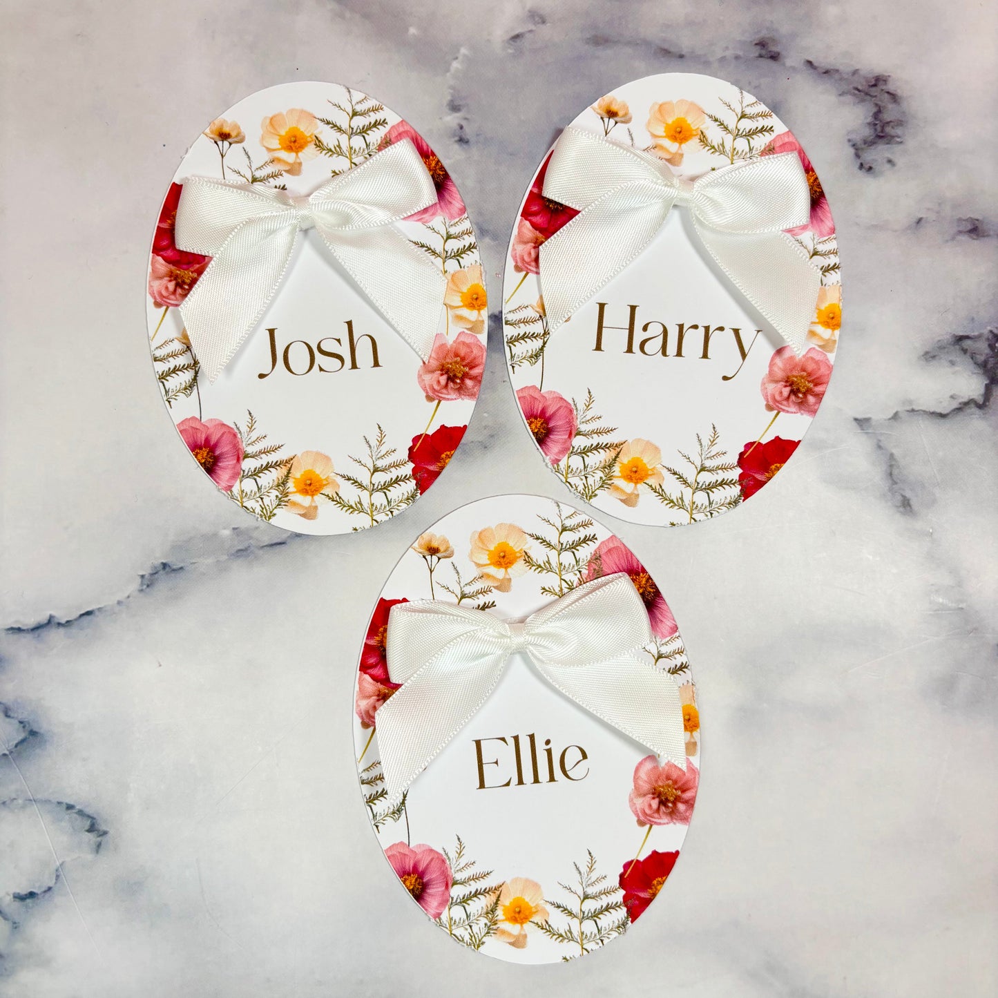 The Elegant Bloom Name Card