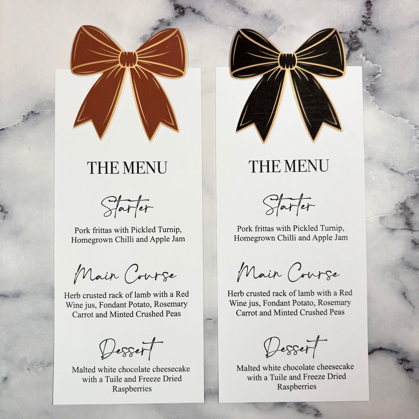 The Statement Bow Menu