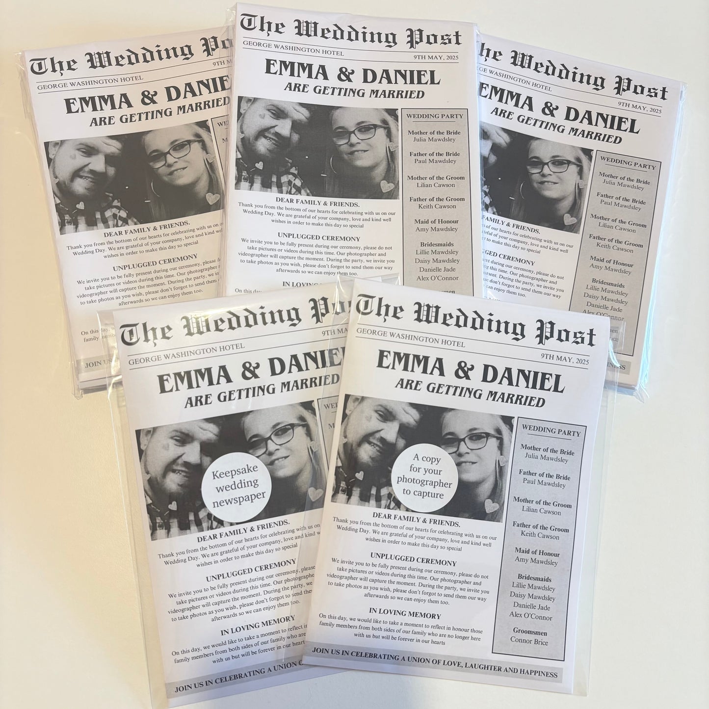 Wedding Newspaper
