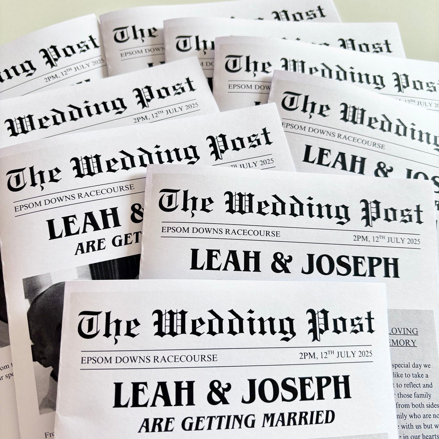 Wedding Newspaper