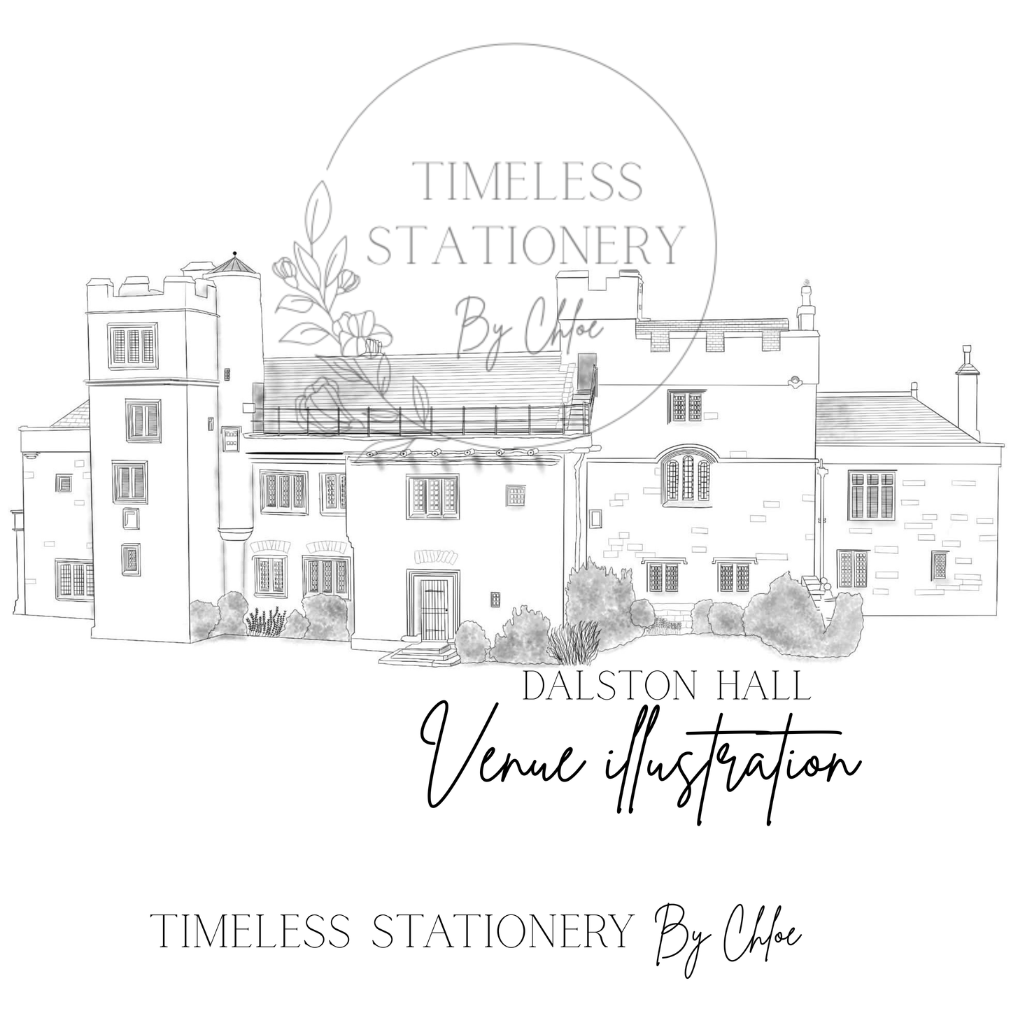 Dalston Hall, Carlisle Venue Illustration