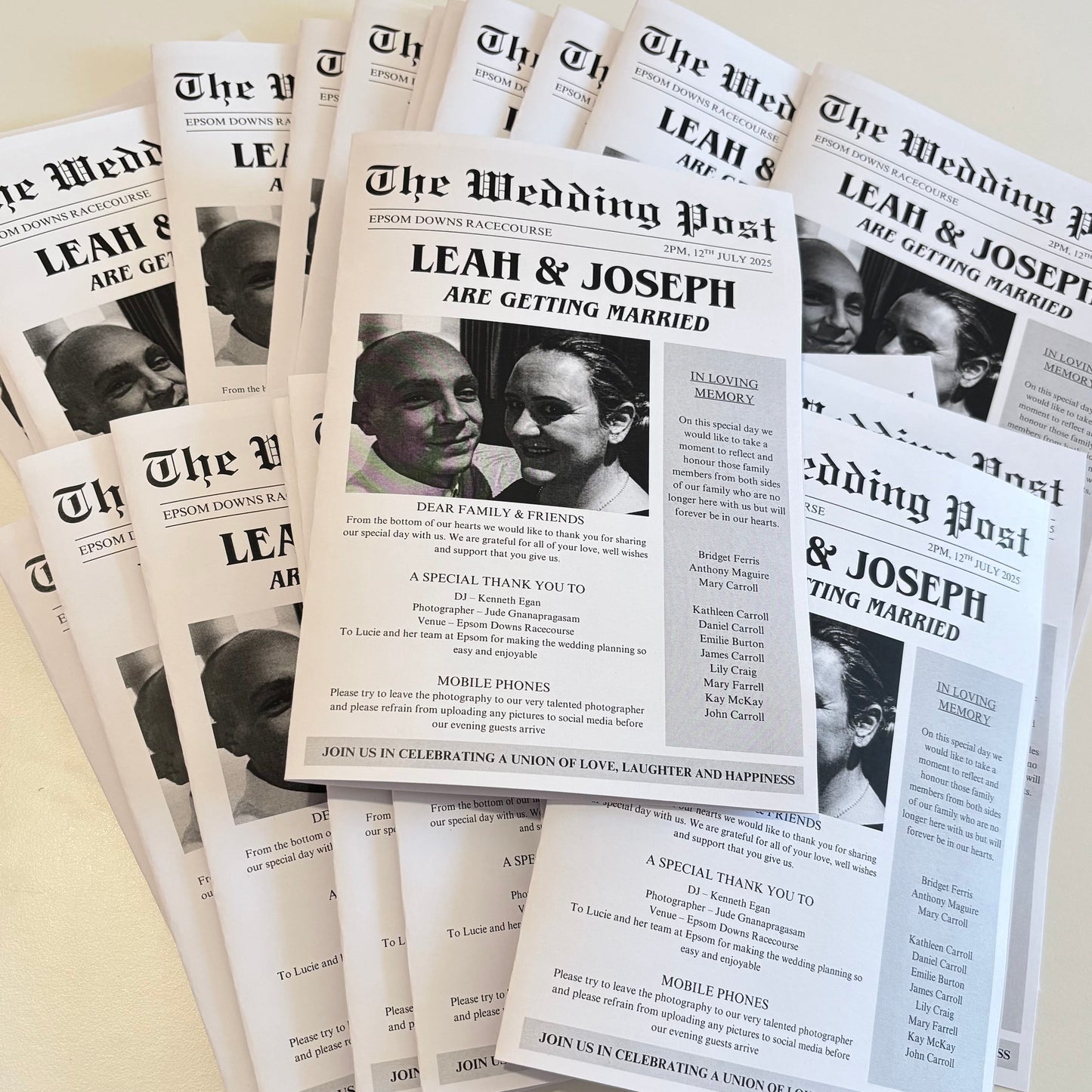 Wedding Newspaper