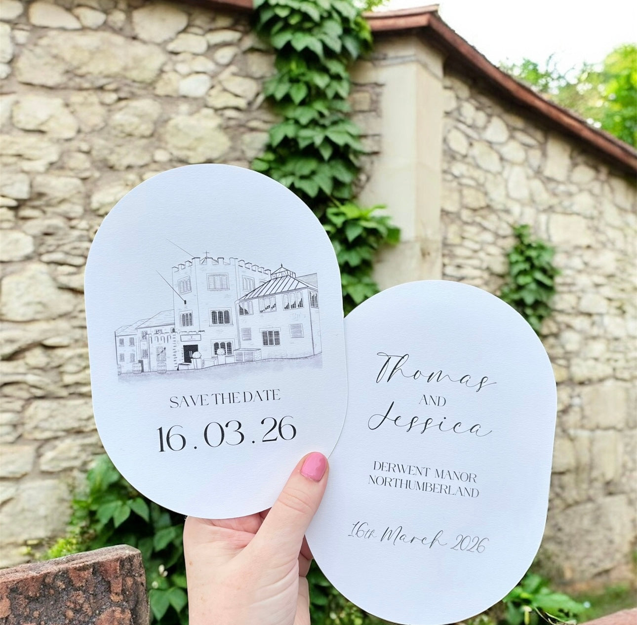 The Illustrated Double Arch Save The Date