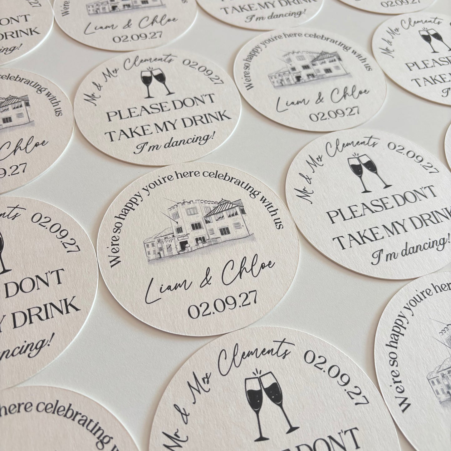 Personalised Drink Mat Coasters