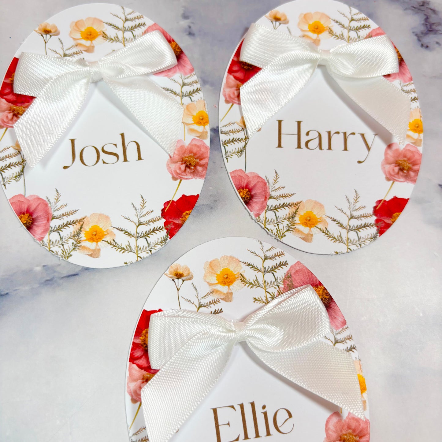 The Elegant Bloom Name Card
