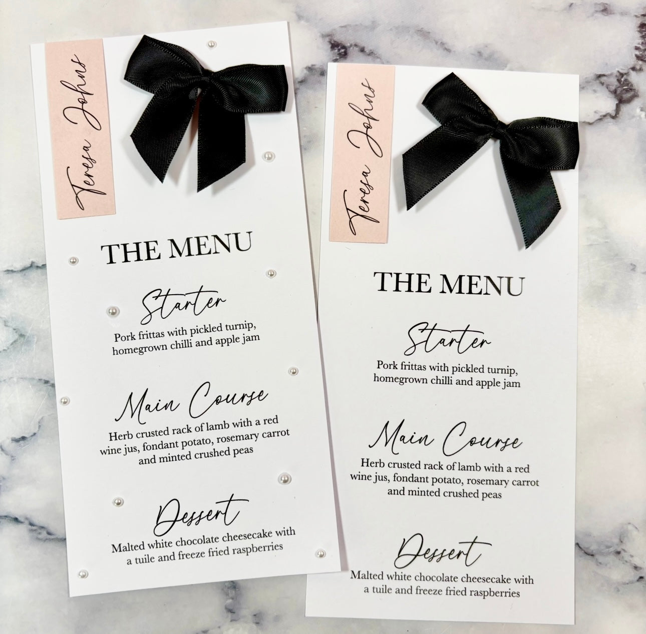 Pearl Essence Menu