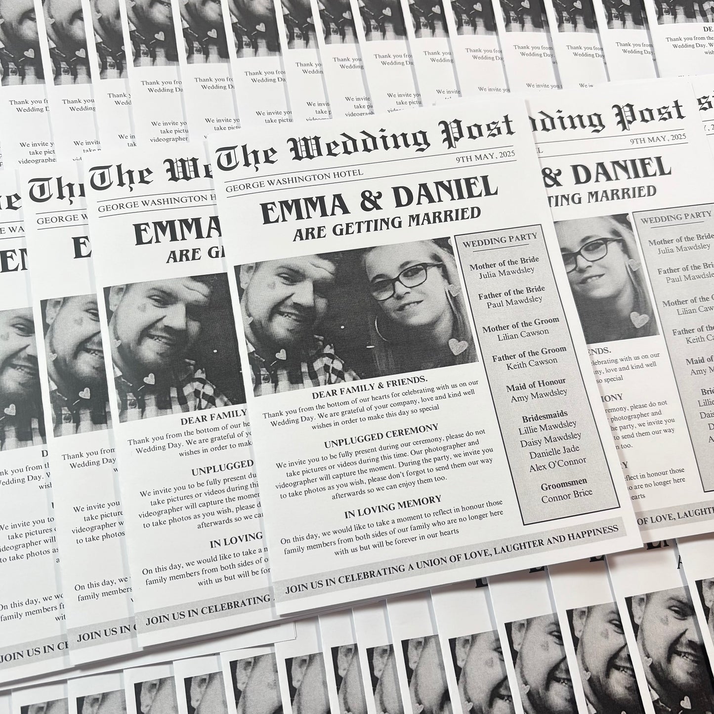Wedding Newspaper