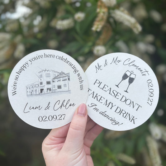 Personalised Drink Mat Coasters