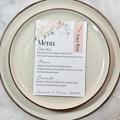 Whispering Blooms Menu