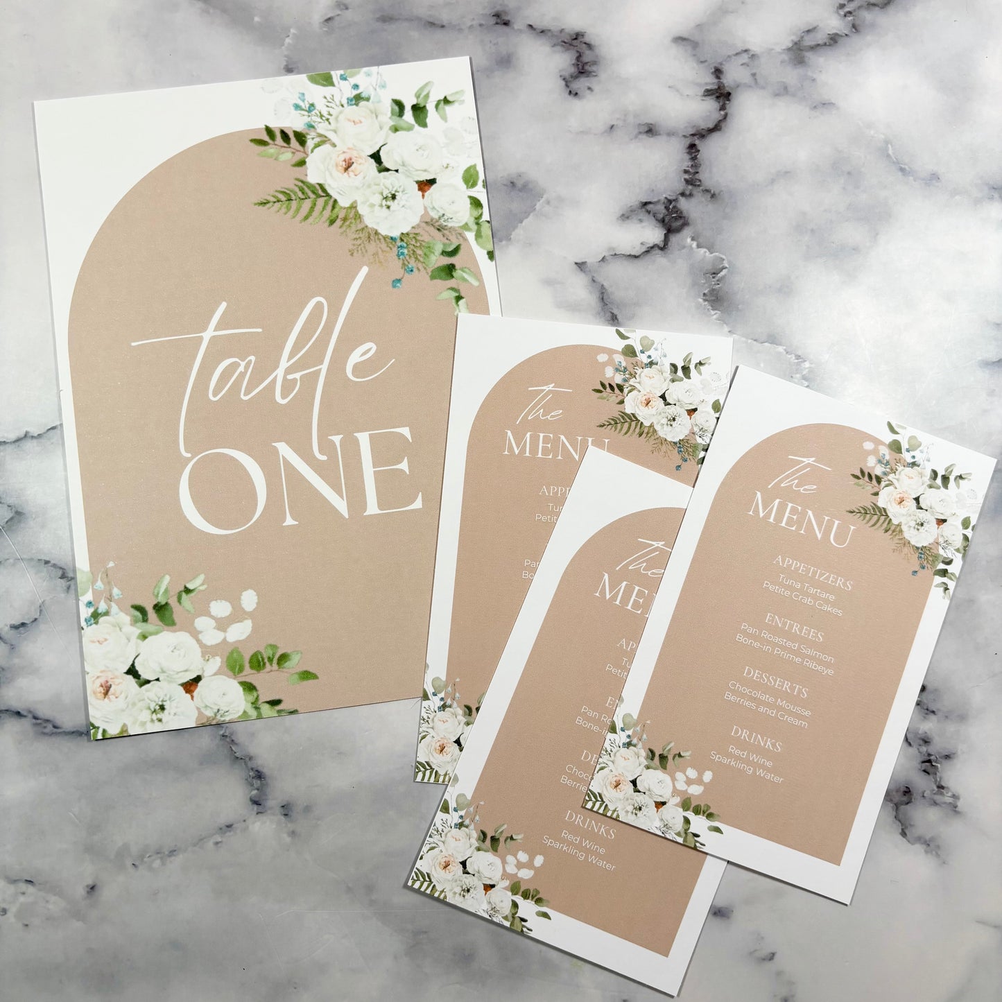 Boho Blush Menu