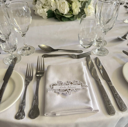 The Foiled Floral Statement Place Card