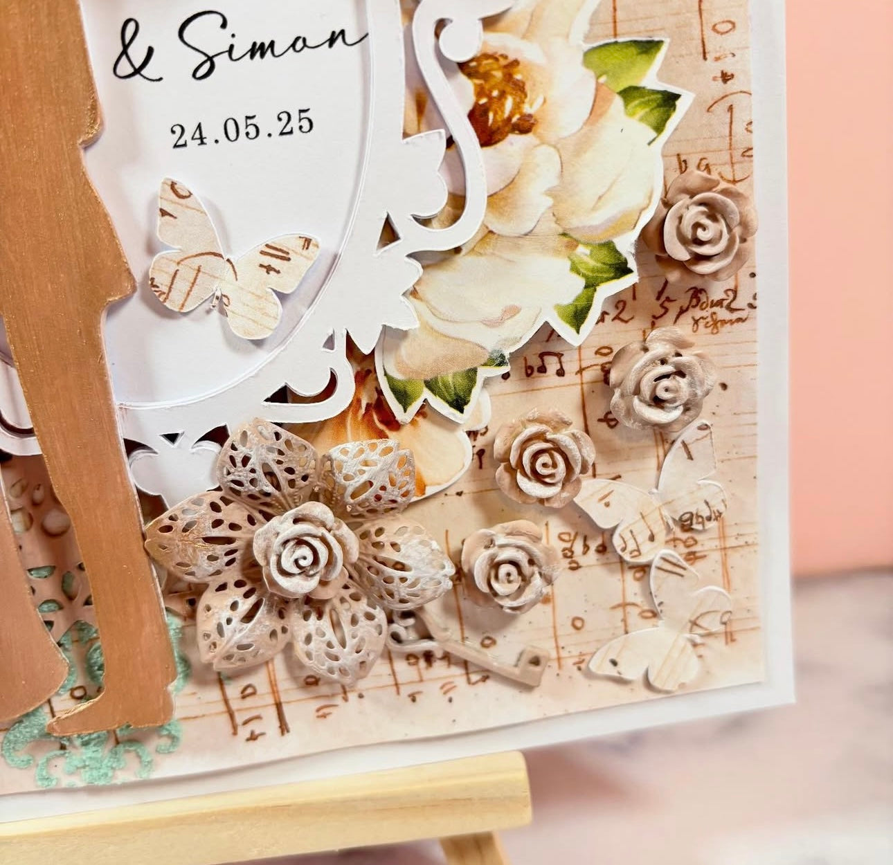 Handmade Keepsake Wedding Card