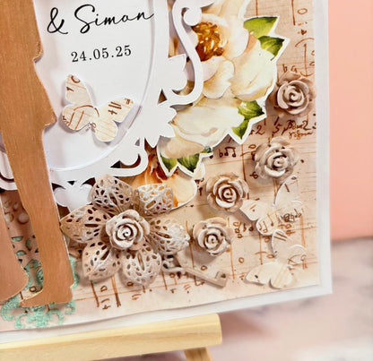 Handmade Keepsake Wedding Card