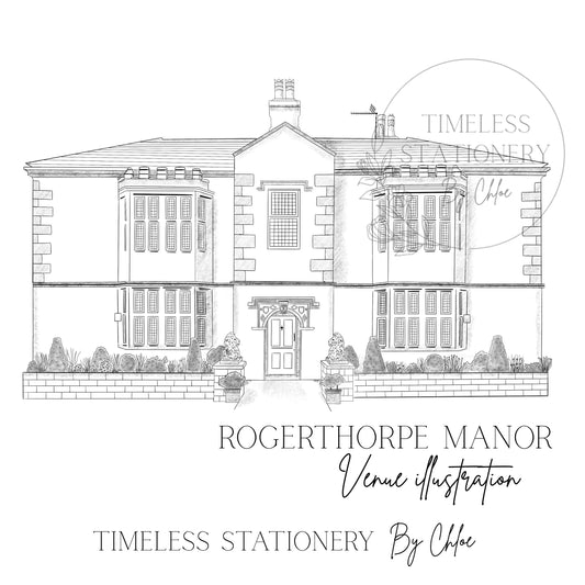 Rogerthorpe Manor Venue Illustration