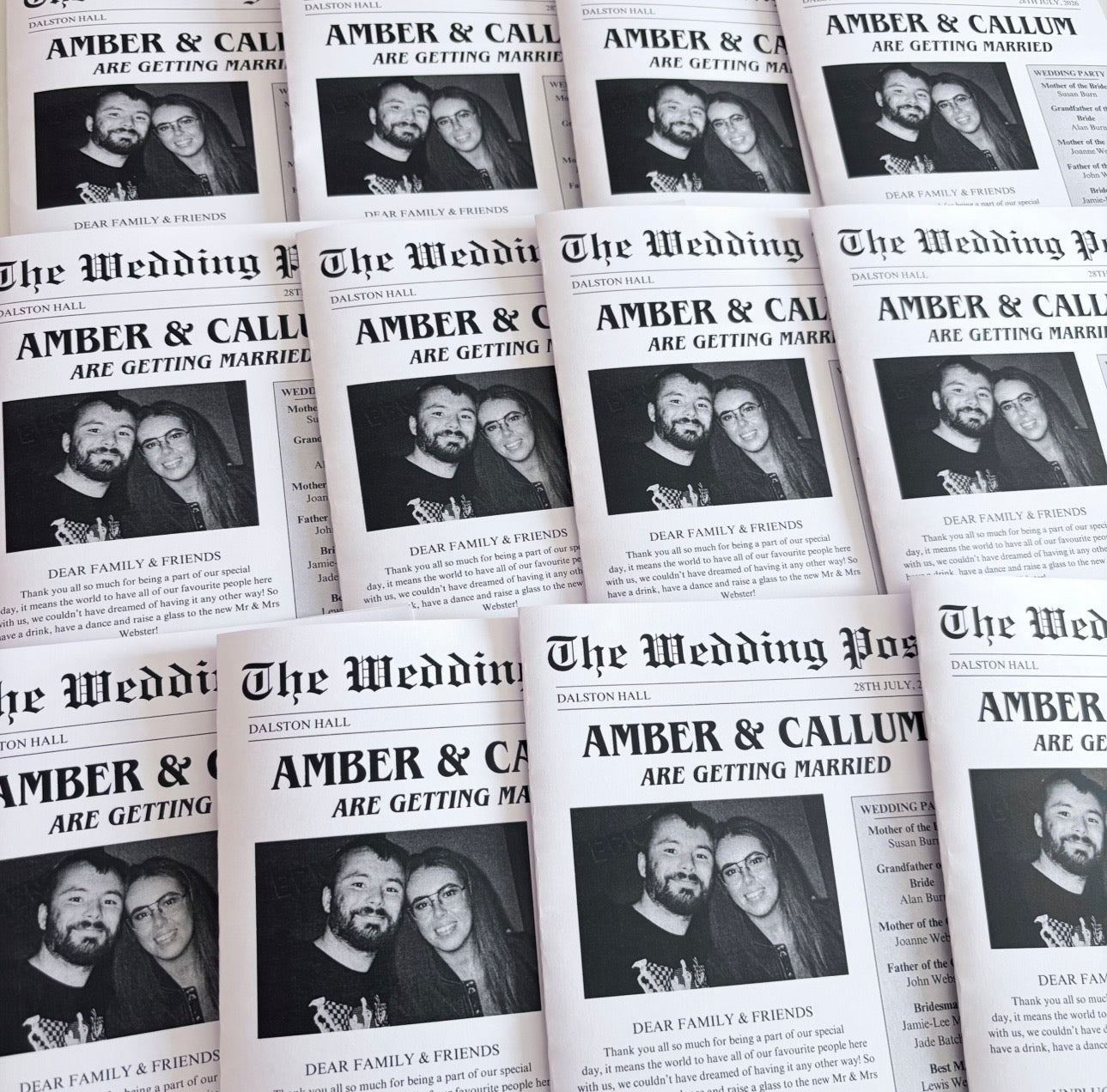 Wedding Newspaper