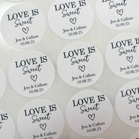Love Is Sweet - Sweet Favour Stickers