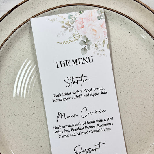 The Floral Detail Menu