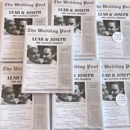 Wedding Newspaper