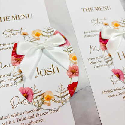The Elegant Bloom Name Card