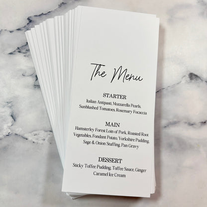 The Classic Menu