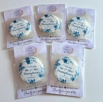 Floral Wedding Icing Sheet Cupcake Toppers Icing Sheet Cupcake Toppers