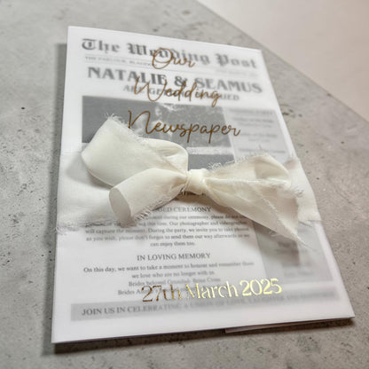 Wedding Newspaper