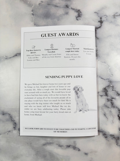 Wedding Newspaper