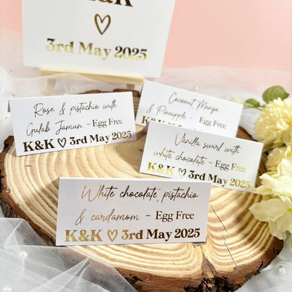 Foiled Cake Signs