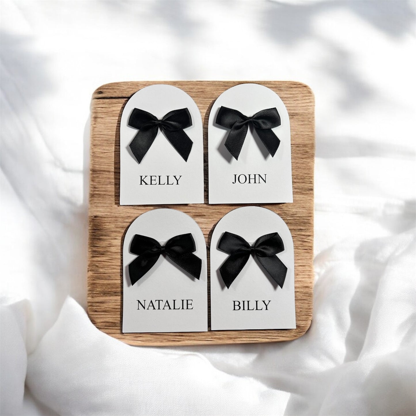 The Editorial Bow Place Card