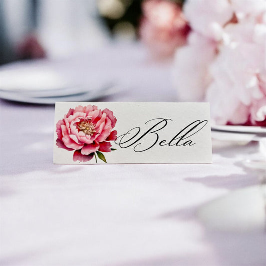 The Peony Bloom Place Card