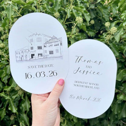 The Illustrated Double Arch Save The Date