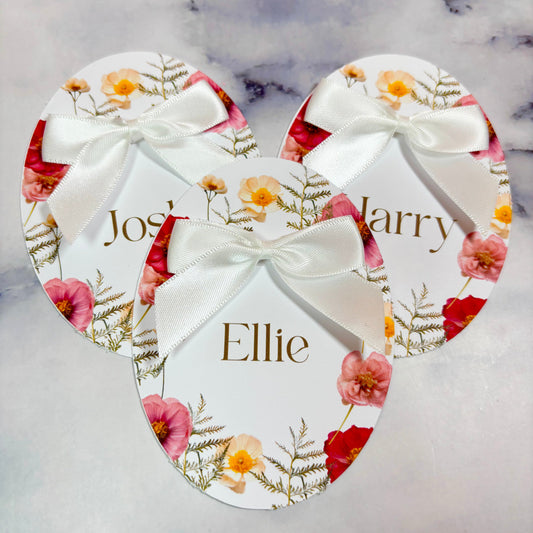 The Elegant Bloom Name Card