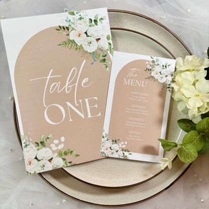 Boho Blush Menu