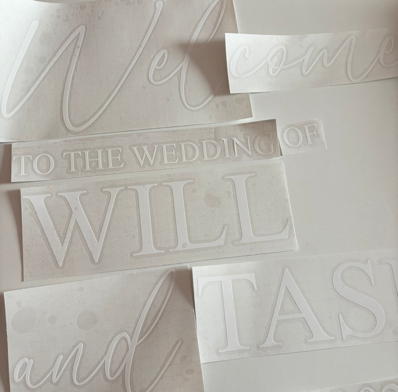 Wedding Mirror Decals