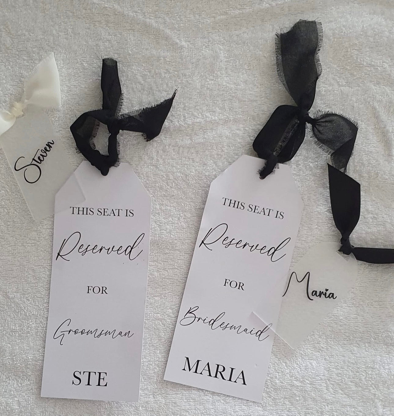Pearl Essence Reserved Seat Tag