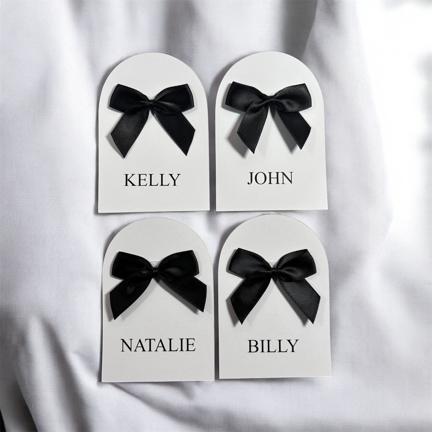 The Editorial Bow Place Card