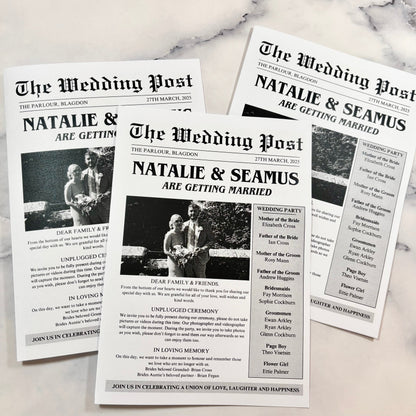 Wedding Newspaper