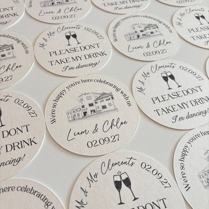 Personalised Drink Mat Coasters