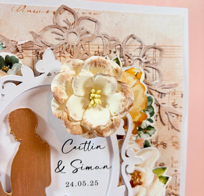 Handmade Keepsake Wedding Card