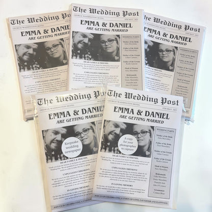 Wedding Newspaper